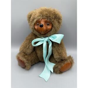 Raikes Bears by Applause 16” Plush Teddy Bear w/ Hand-Carved Wood Face & Paws